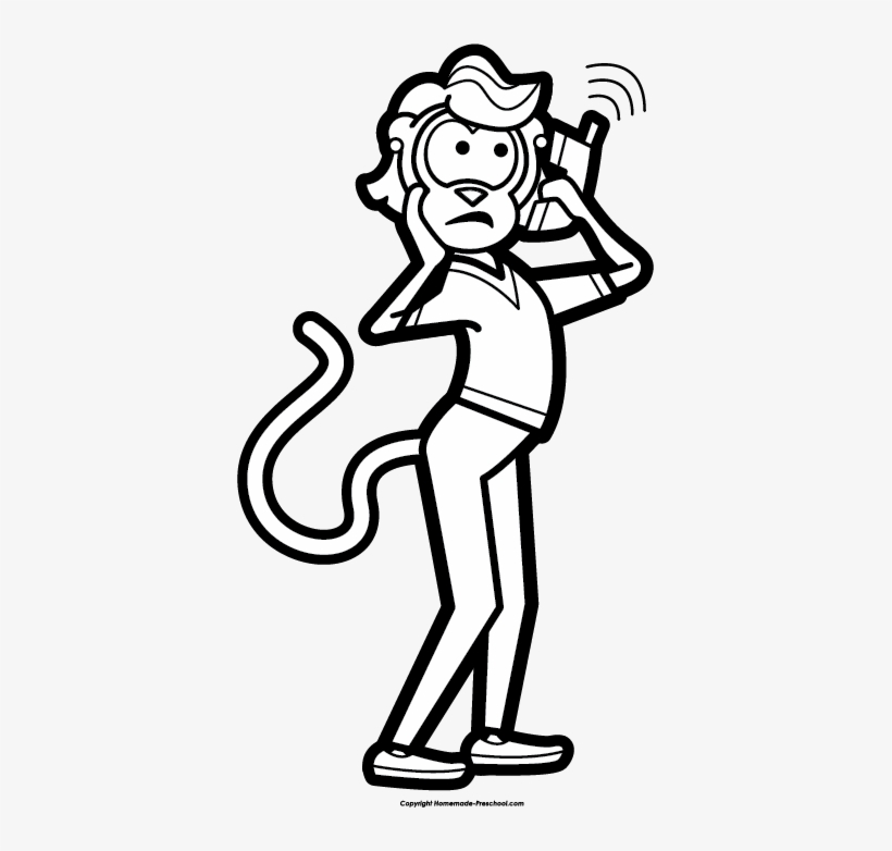 Monkey Clipart Home - Five Little Monkeys Doctor, transparent png download