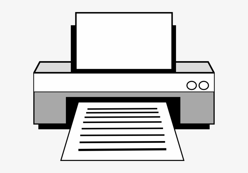 Computer Paper Clipart 2 By Cassandra - Computer Printer Clip Art, transparent png download
