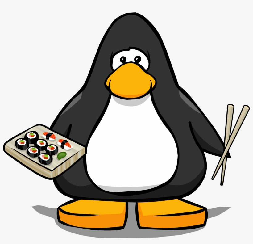 Sushi Combo From A Player Card - Club Penguin Water Wings, transparent png download