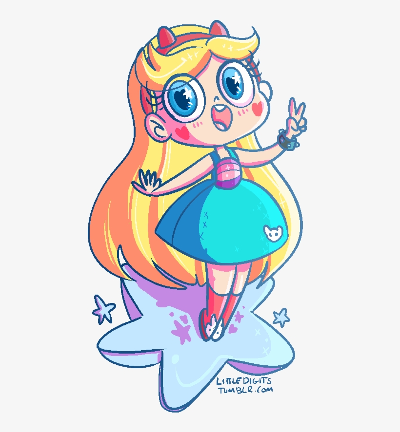 Star Vs The Forces Of Evil And Tangled Crossover - Star Vs Las Fuerzas Del Mal Star Kawaii, transparent png download