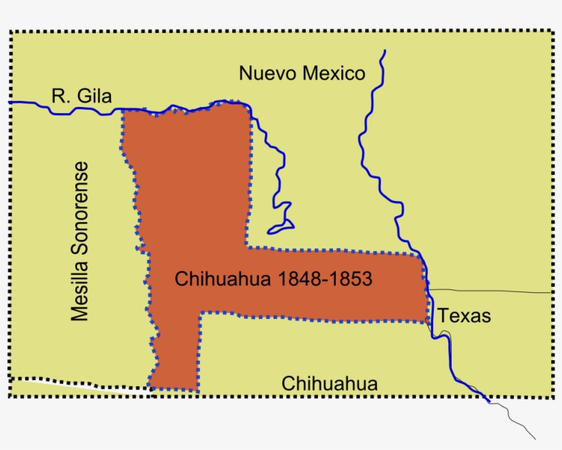 La Mesilla, A Large Area That Was Claimed By The State - Formacion Del Estado De Chihuahua, transparent png download