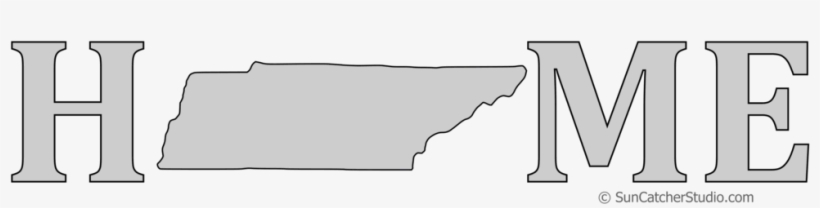 Tennessee Home Stencil Pattern Shape State Stencil - Template, transparent png download