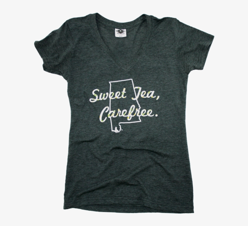 Alabama Ladies V-neck - T-shirt, transparent png download