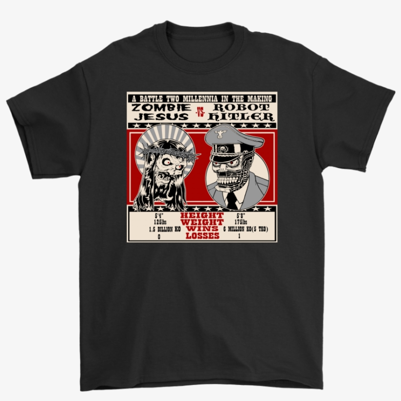 Zombie Jesus Vs Robot Hitler • Original Design By Tank - System Of A Down 2018 Shirt, transparent png download