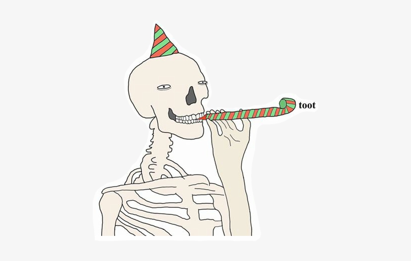 Spoopy Spooky Halloween Skeleton Toot Celebrate - Simpsons Pictures That I Gone And Done Birthday, transparent png download