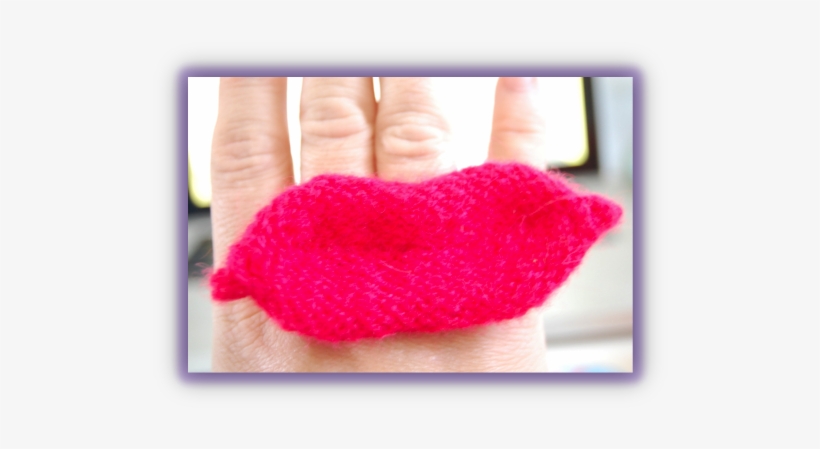Free Pattern For The Sassy Funky "lip" Ring - Manicure, transparent png download