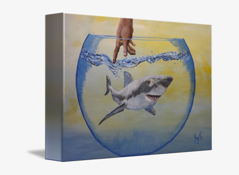 Water-line By Katharina May - Great White Shark, transparent png download