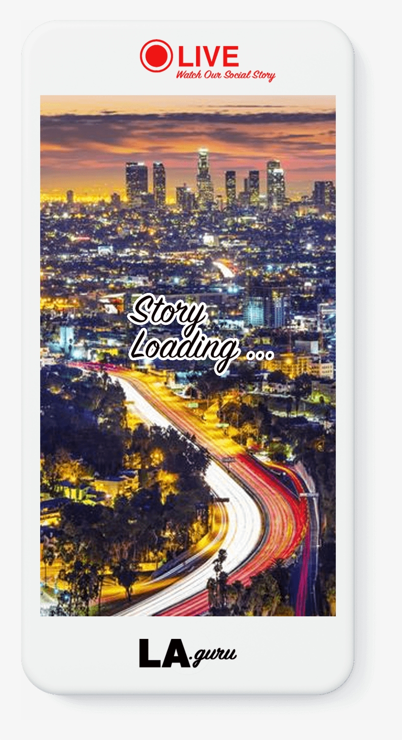 Guru Live Instagram Story - Golden State City Night, transparent png download