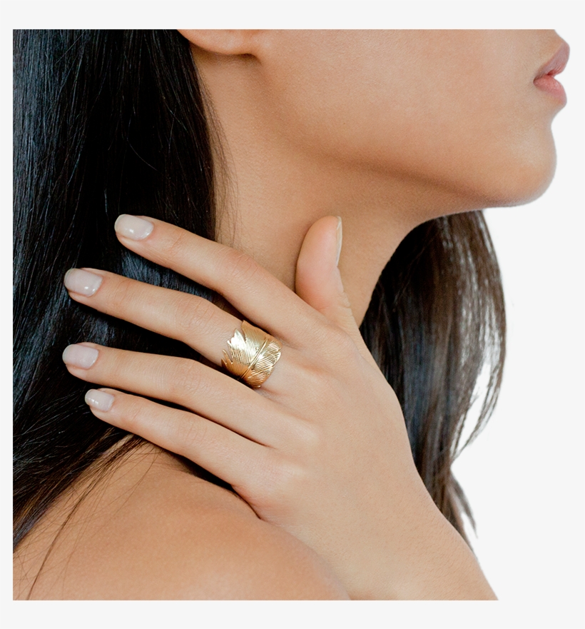 R Feather Ring Onfig New - Engagement Ring, transparent png download