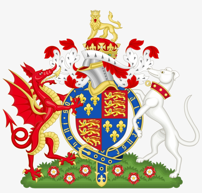 Coat Of Arms Of Henry Vii, Showing A Welsh Dragon As - Tudors Coat Of Arms, transparent png download
