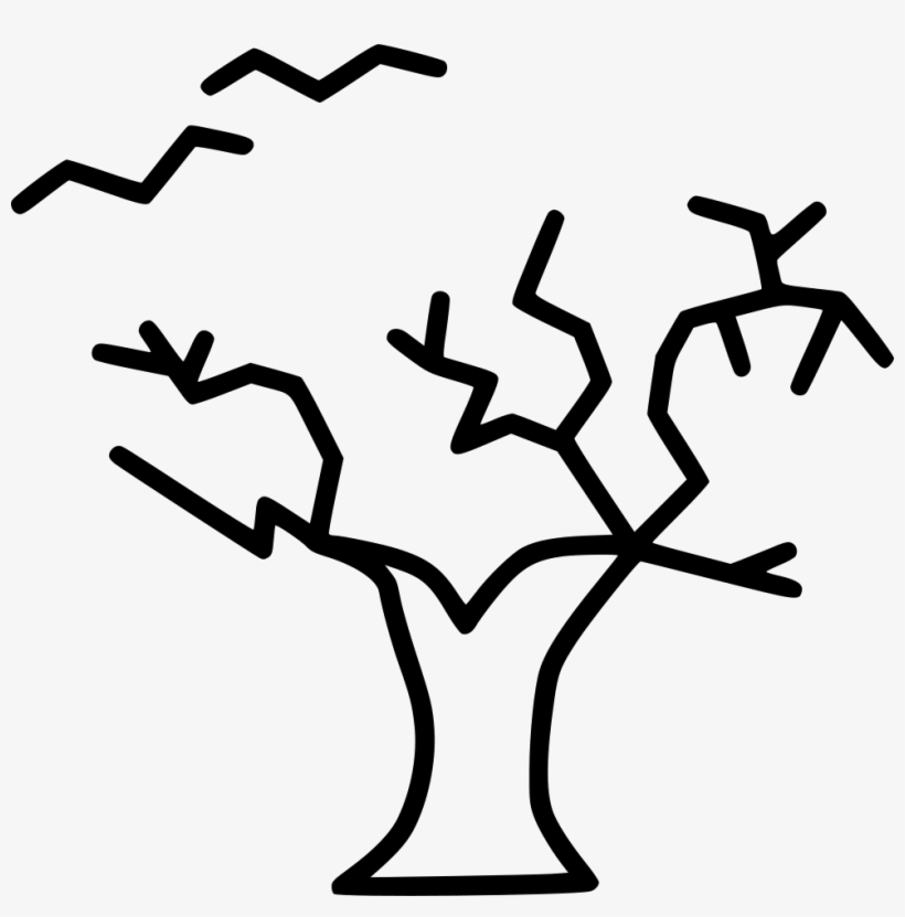 Gallow Tree Bats Scary Spooky Horror Comments - Icon, transparent png download
