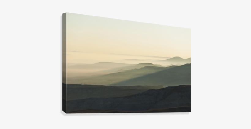 Silhouette Of Curves In The Landscape In The Fog - Summit, transparent png download