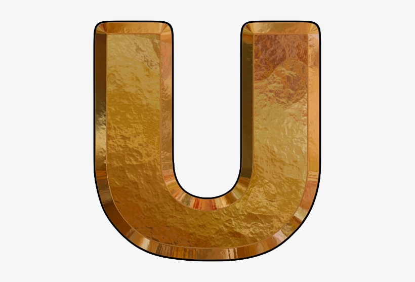 Letter S Gold Presentation Alphabets - Letter U Gold Png, transparent png download