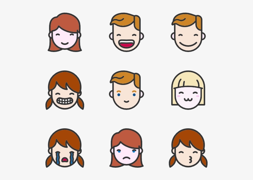 Linear Color Emoticons - Photography, transparent png download