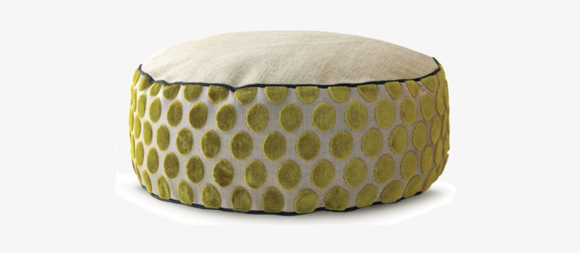 High Dog Bed Small Velvet Cream Lime Dot Julie London - Dog, transparent png download