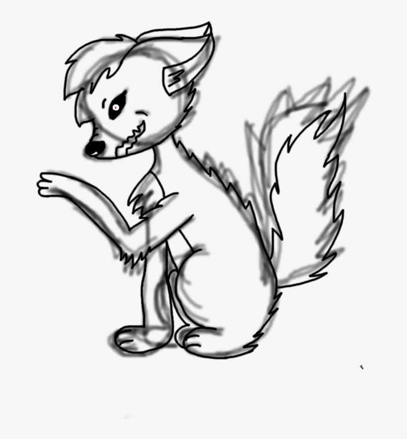 Graphic Black And White Stock Angry Wolf At Getdrawings - Deviantart, transparent png download
