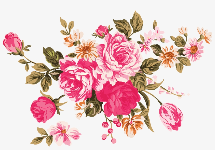 Flower Garden Roses Clip Art - Clip Art Peony Flowers, transparent png download