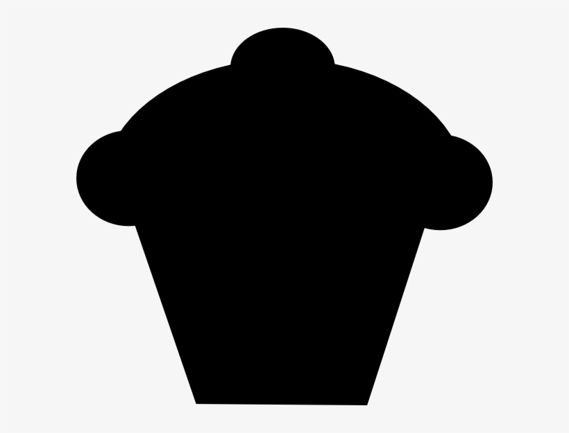 Cupcake Silhouette Clipart - Silueta De Un Pastel, transparent png download