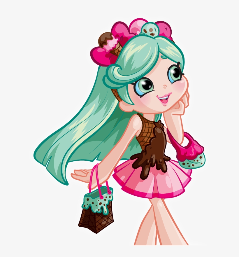 Peppa Mint Shoppies Shopkins Dollz Picture Clipart - Stick 'n' Style Activity Book (shopkins: Shoppies), transparent png download