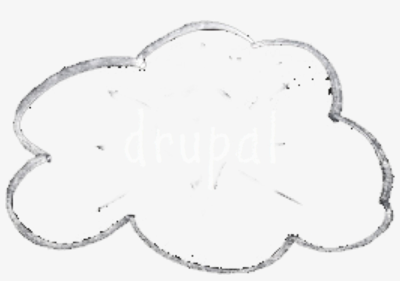 Drupalthinkchalk - Chalkboard Cloud Png, transparent png download