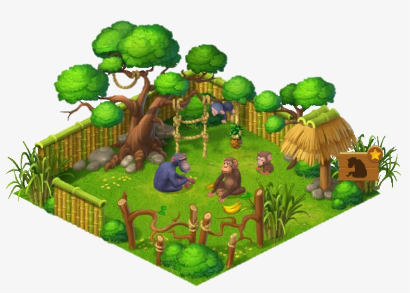 Chimpanzee Enclosure - Chimpanzee, transparent png download
