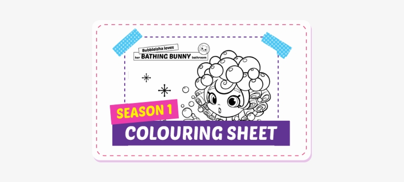 Bubbleisha Colouring Page Shoppie Happy Place Free Coloring Pages Png Image Transparent Png Free Download On Seekpng