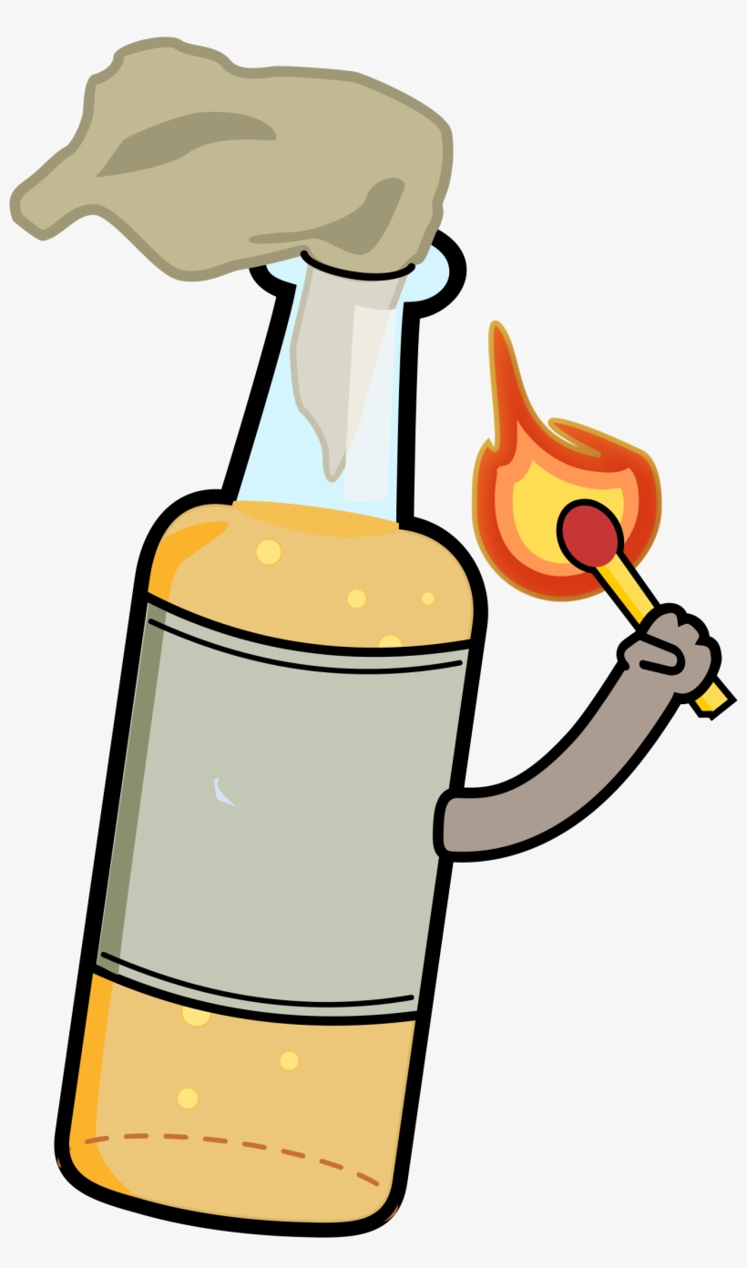 Molotov Cocktail Whiskey Weapon Liquor - Molotov Wapen, transparent png download