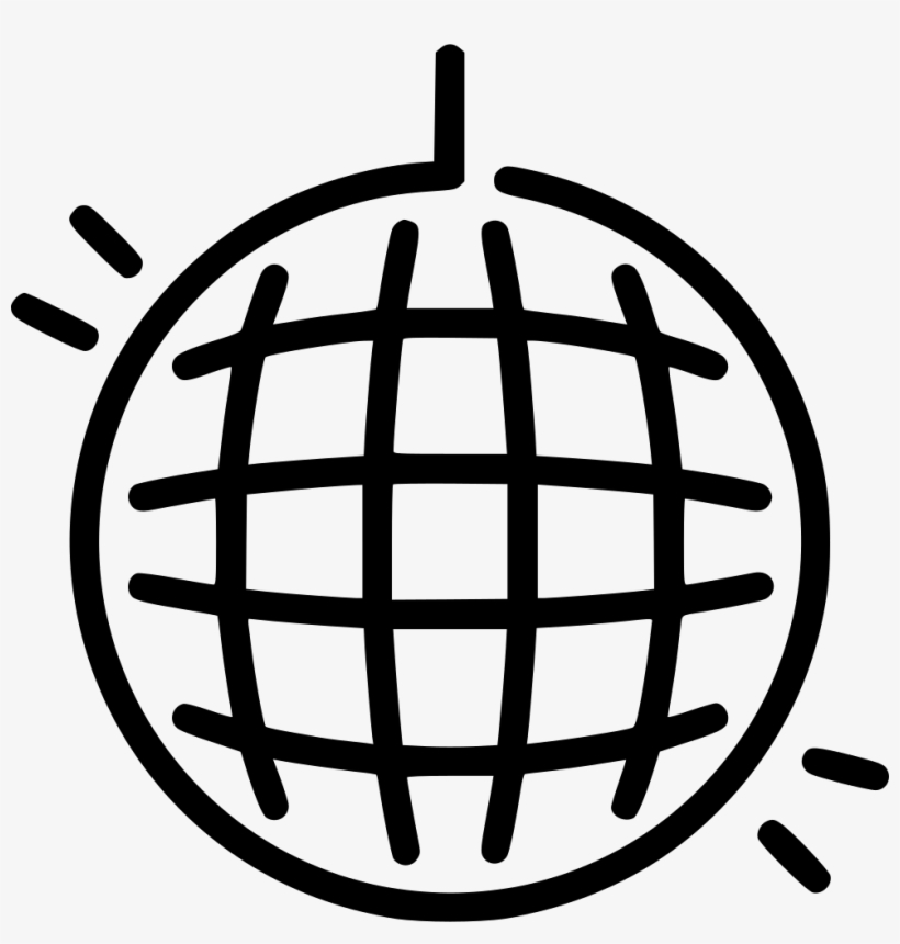 Discoball Comments - Disco Ball Black And White, transparent png download