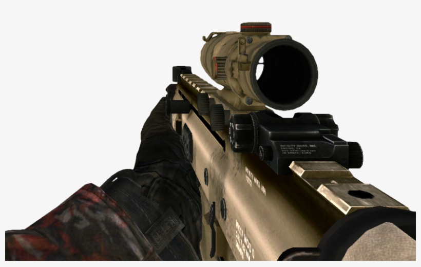 05 - 09 - 2018 - Added An Option To Use A Darker Texture - Fn Scar Call Of Duty, transparent png download