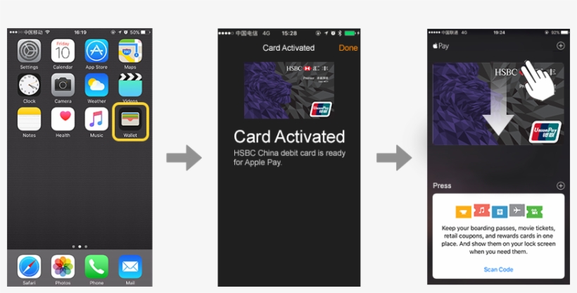 Get Started By Adding Your Debit Card For Apple Pay - 匯豐 中國 Apple Pay, transparent png download