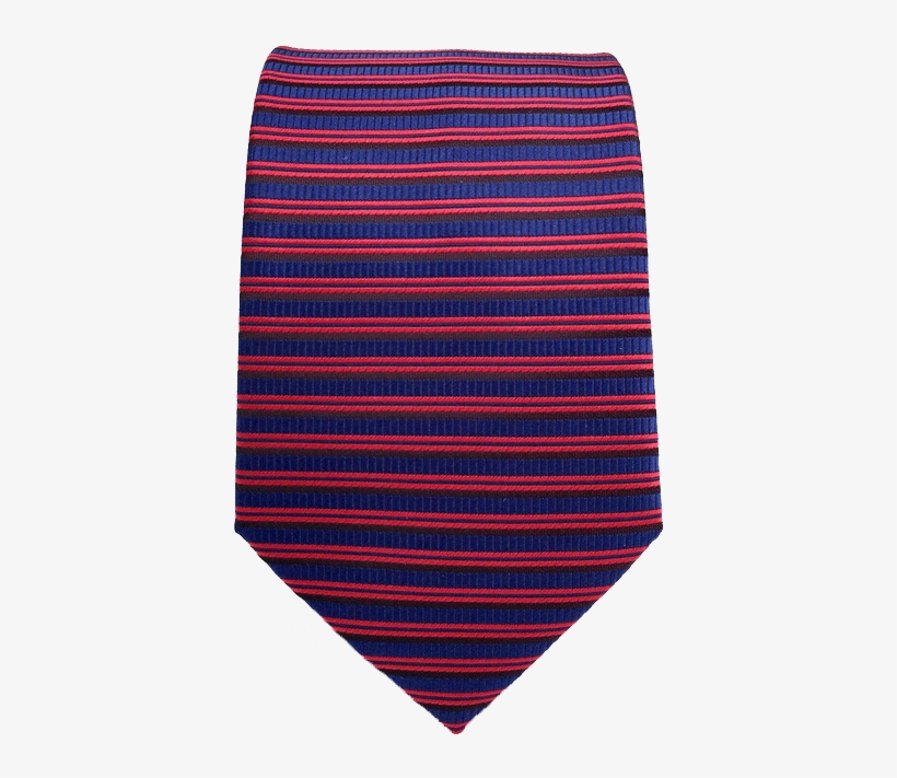 C17 Blue Red Horizontal Striped Silk Mens Necktie Wedding - Motif, transparent png download