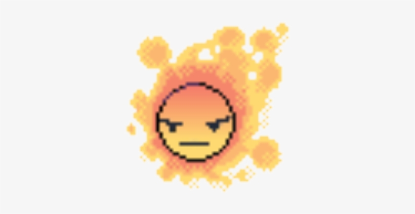 Angery Gastly - Sans Head Pixel Art, transparent png download