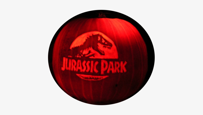 Jp Halloween Pumpkin - 3d Jurassic Park Logo, transparent png download
