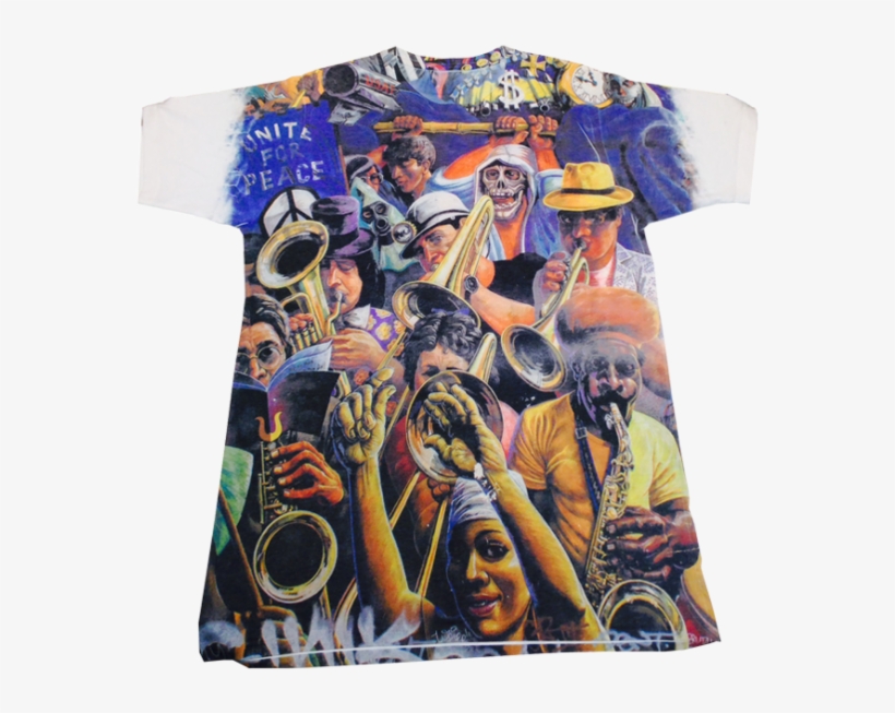 Graffiti White T-shirt - Dalston Mural, transparent png download