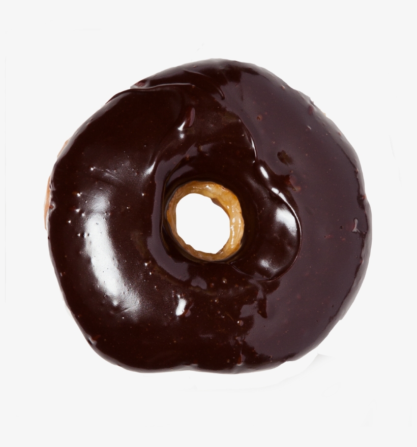 Chocolate Glazed Raised - Doughnut Transparent Background, transparent png download