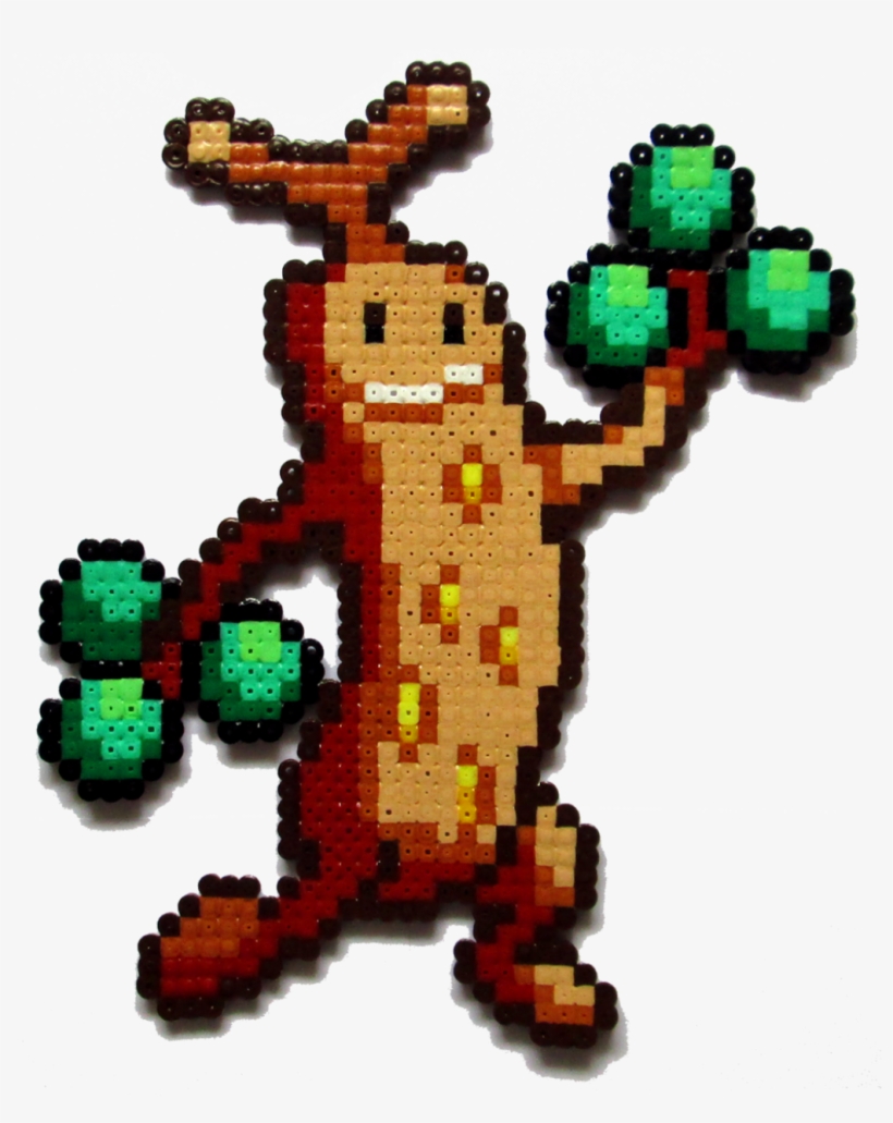 Sudowoodo, A Rock Pokemon Made With Perler Beads - Bead, transparent png download
