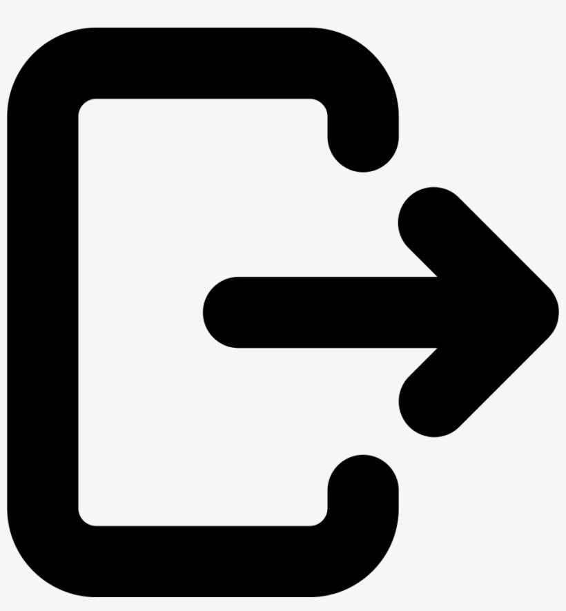 Exit Comments - Sign Out Icon Png, transparent png download