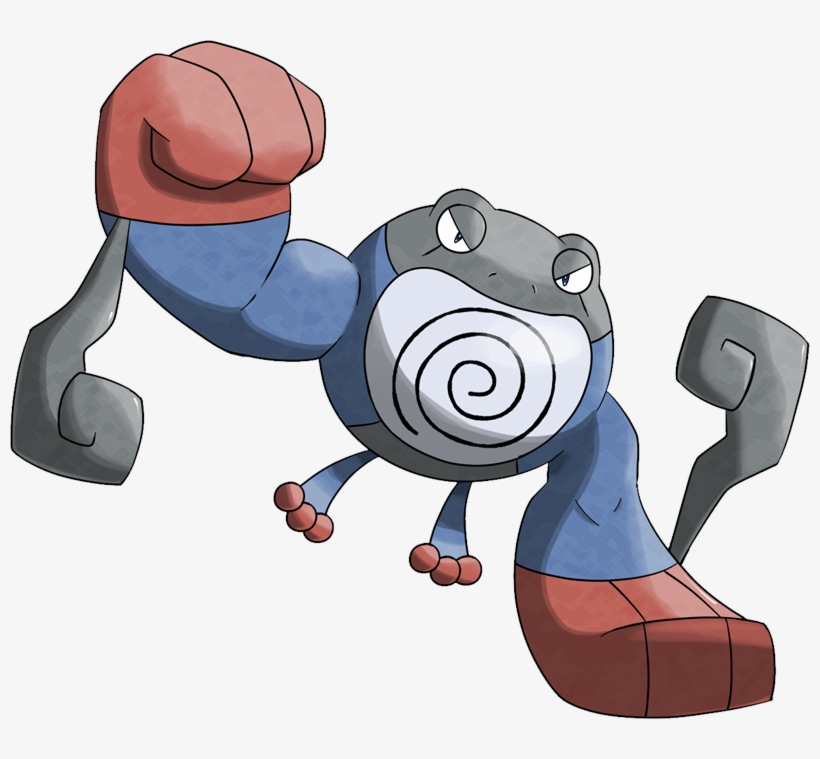 Mega Poliwrath Pokédex, transparent png download