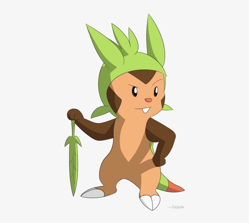 “ Day 10 ~ Draw Your Favourite Grass Type A Knight - Chespin, transparent png download