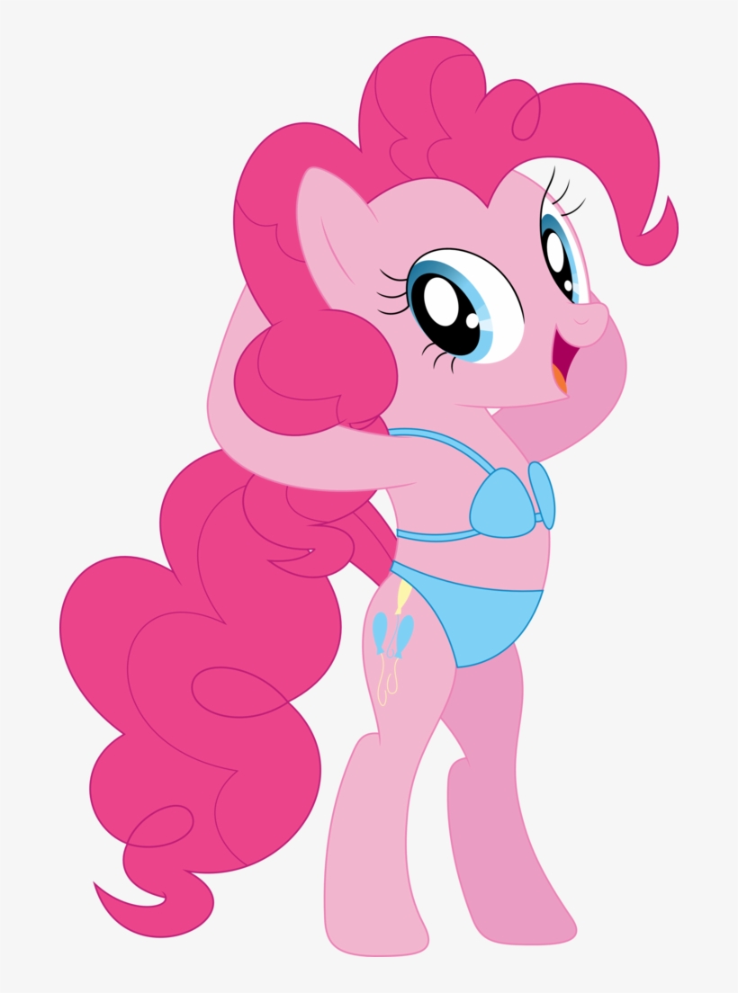 Banner Royalty Free Library Bikini Clipart Vector Art - My Little Pony Pinkie Pie Bikini, transparent png download
