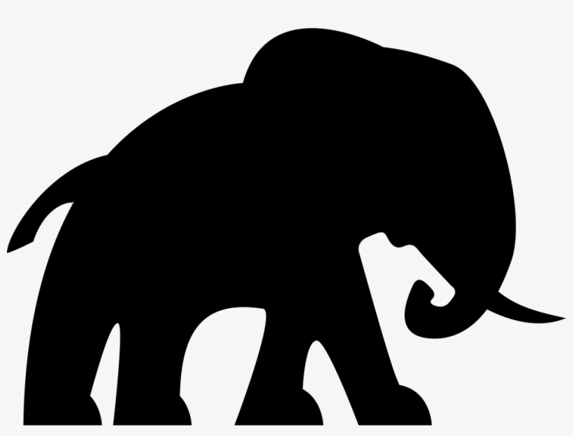 Elephant Facing Right Comments - Elephant, transparent png download