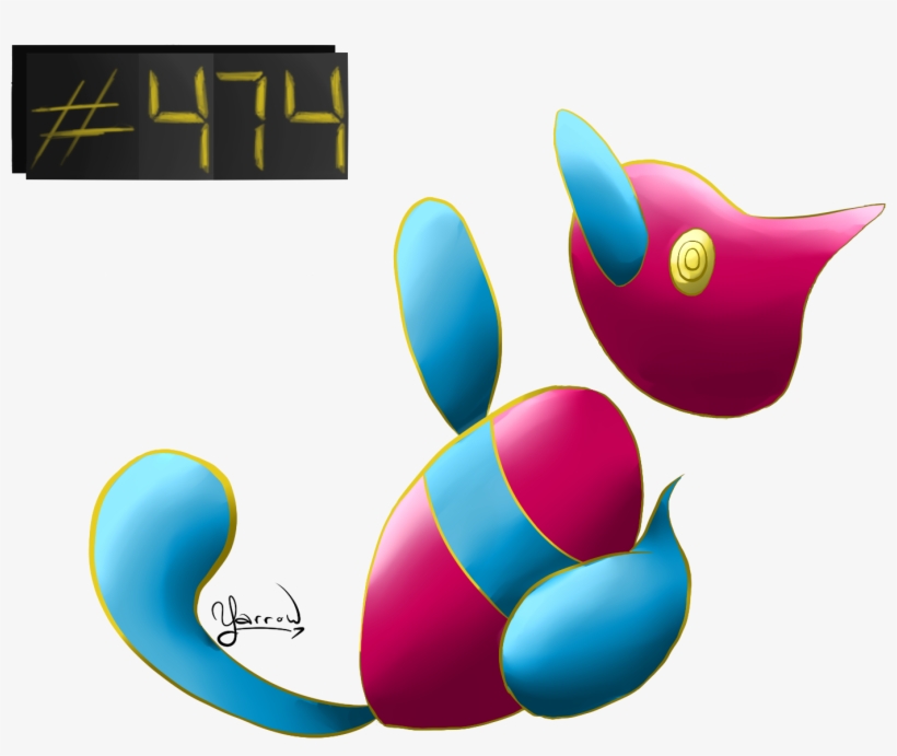 Porygon-z Par - Graphic Design, transparent png download