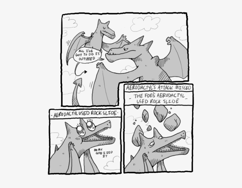 All Ive Got To D。ts Outspeed Aerodactyus Attacl Missed - Smogon Comics, transparent png download