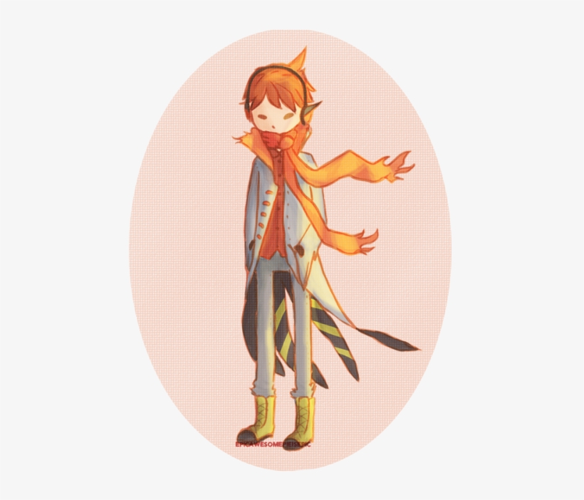 ￣)ﾉ Hello, Human Talonflame Person ( I Think It's Called - Cartoon, transparent png download