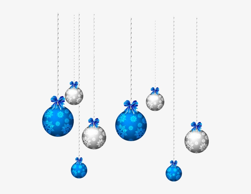 Christmas Balls Clipart - Christmas Blue Ball Png, transparent png download