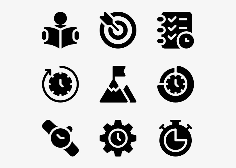 Time Management - Icon Vector, transparent png download