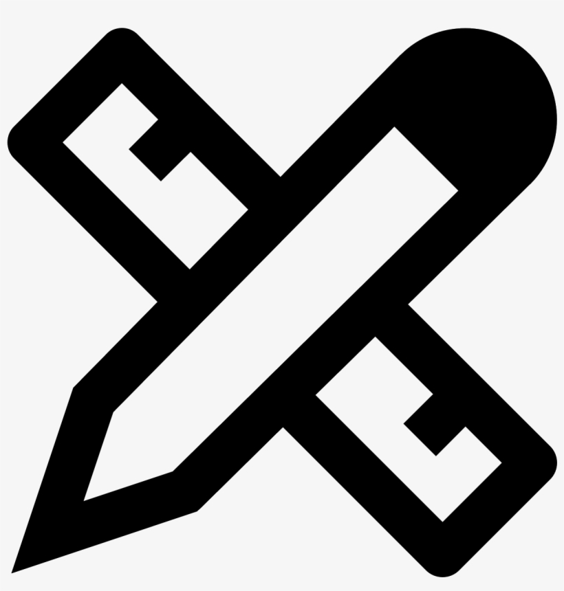 The Icon Has Two Shapes That Cross Each Other - Vocational School Icon, transparent png download