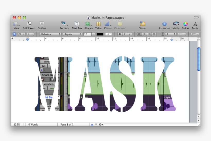 Copying The Mask Graphic From The Keynote Slide To - Apple Pages, transparent png download
