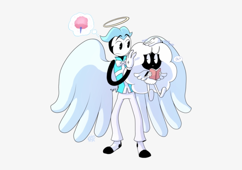 Clip Art Library Stock I Love Hair Tumblr - Abel The Angel And Bendy, transparent png download
