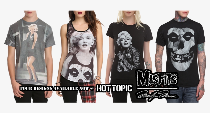 Misfits X Marilyn Monroe Hybrid Moments Exclusive Tees - Misfits Skull, transparent png download